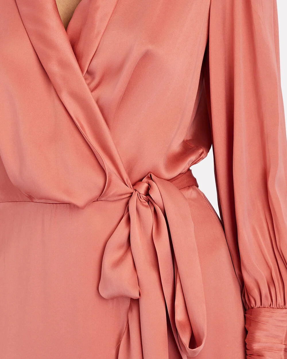 Silk Midi Wrap Dress | Intermix US Silk Midi Wrap Dress | Intermix US