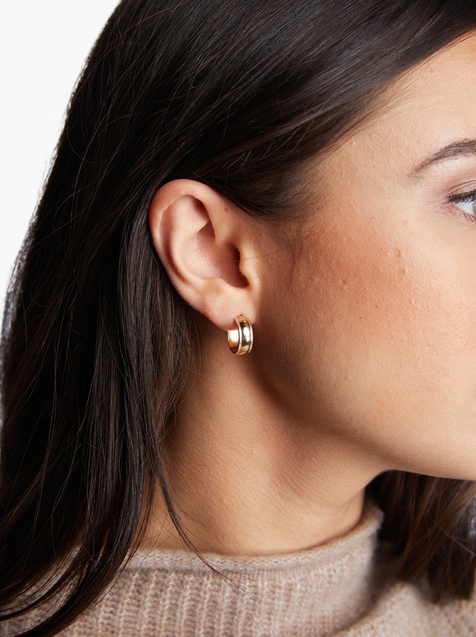Intermix - Chunky Column Hoops - 
