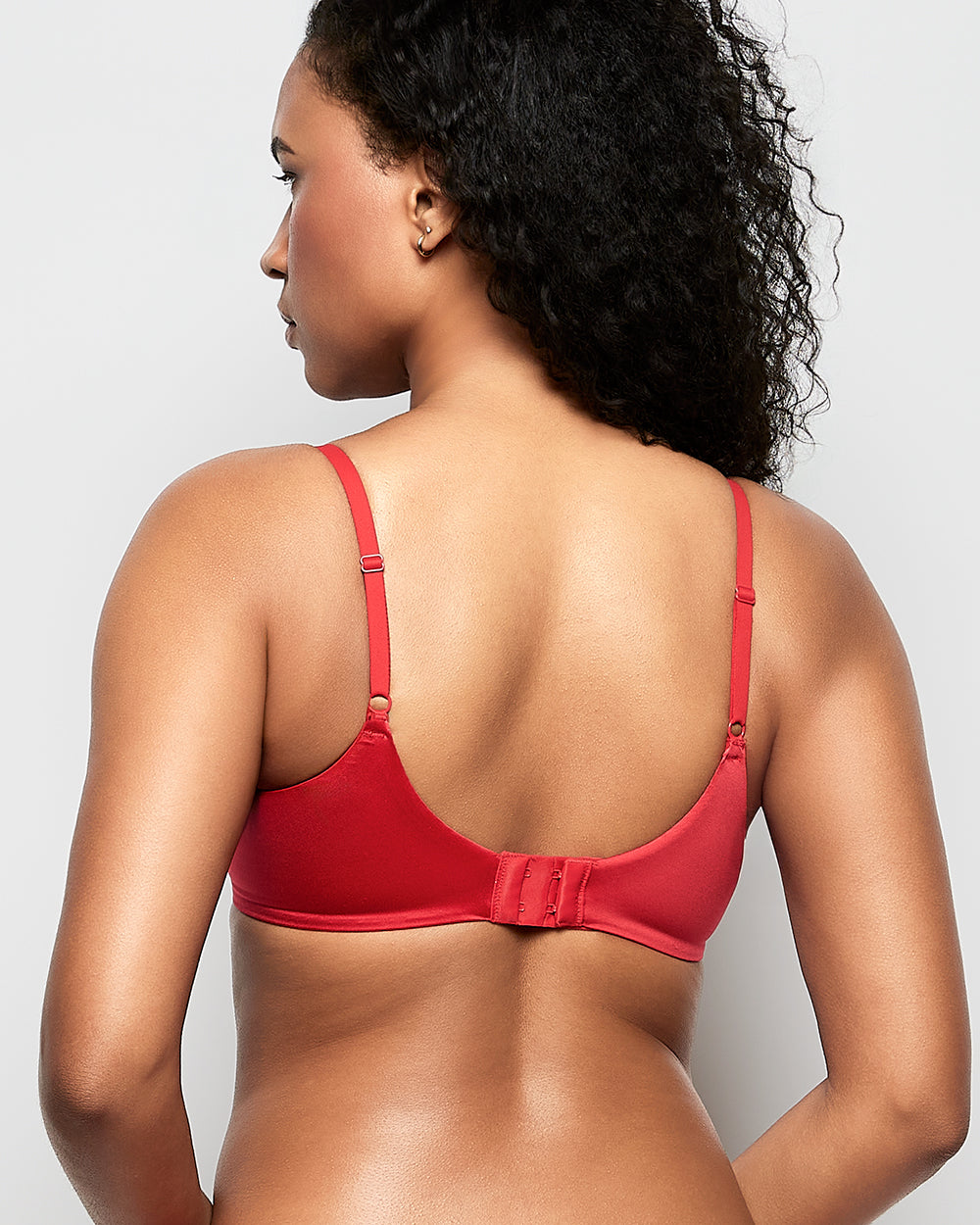 Intermix - Comfort Lightly Lined Demi Bra in Cosmo Red - 
