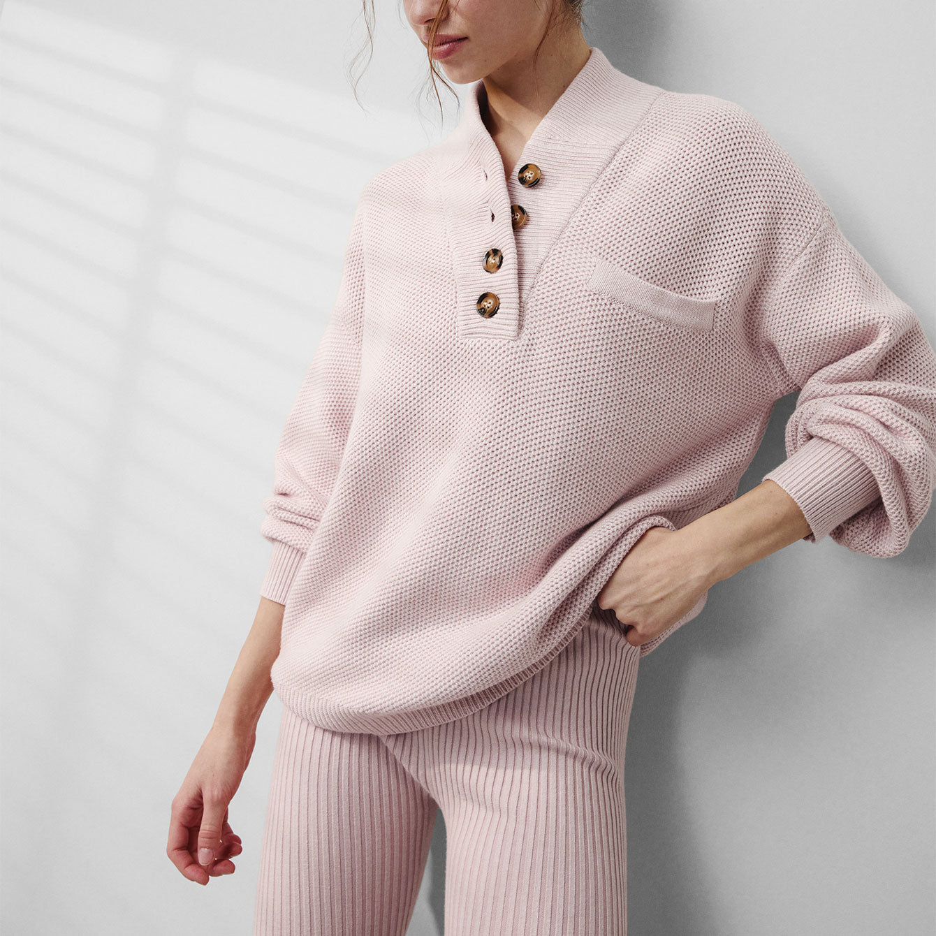 Intermix - Cottonsilk™ Pocket Henley - 