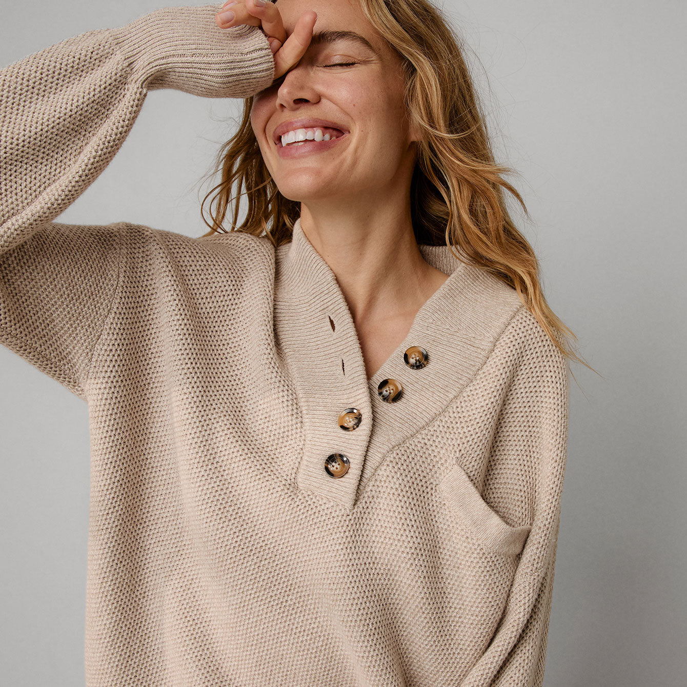 Intermix - Cottonsilk™ Pocket Henley - 