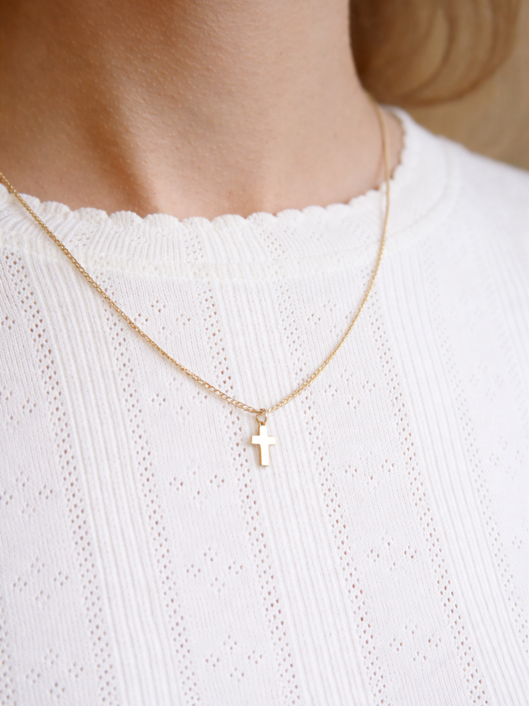 Intermix - Cross Pendant Necklace - 