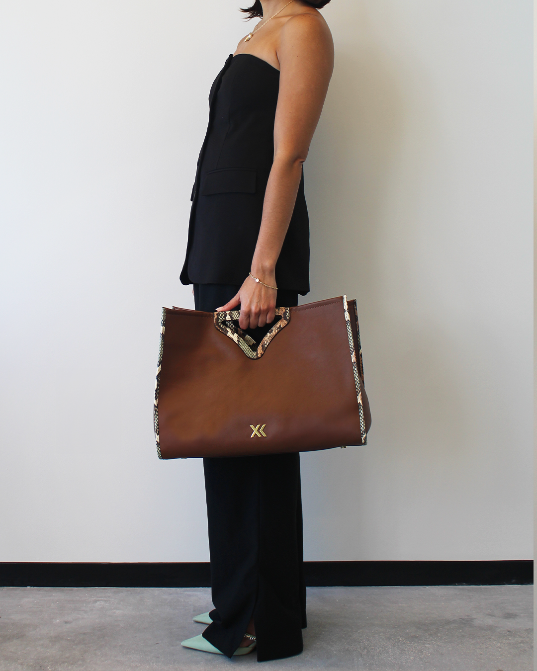 Intermix - Eloise Tote in Brown - 