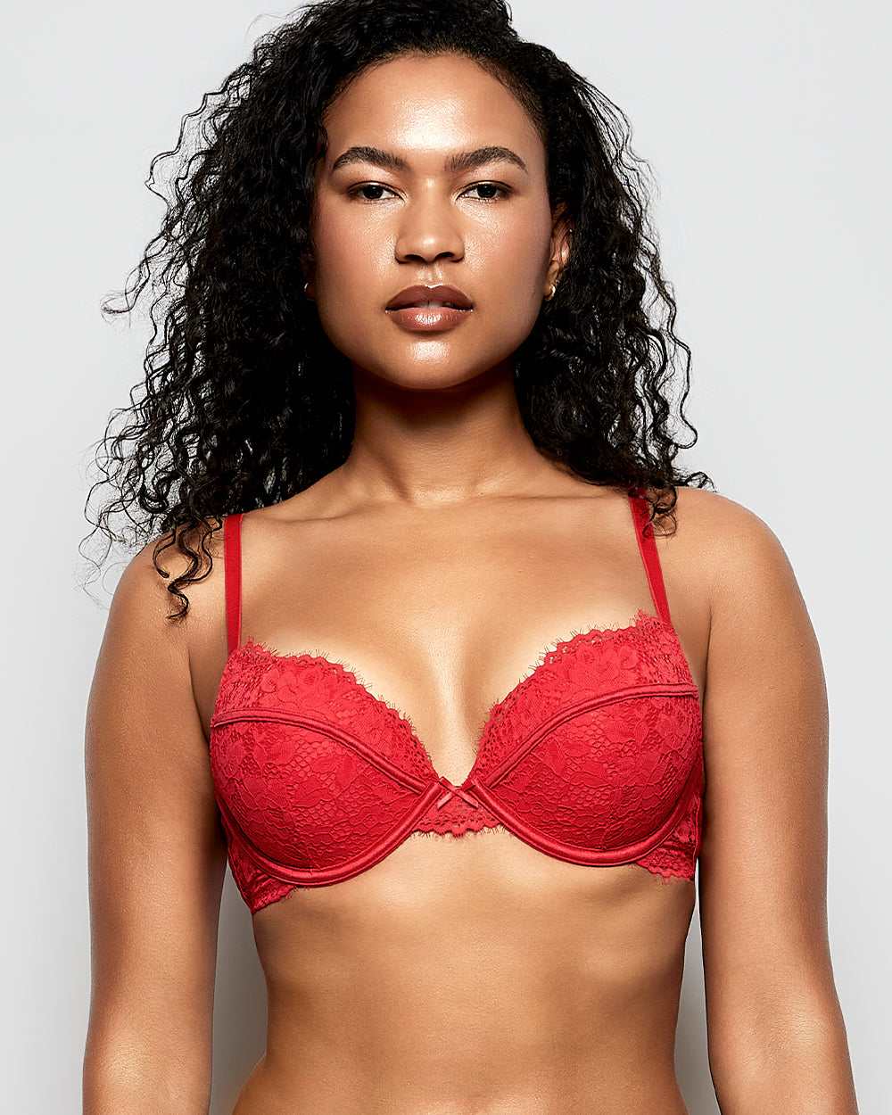 Intermix - Up 2 Cup Lace Bra in Cosmo Red - 