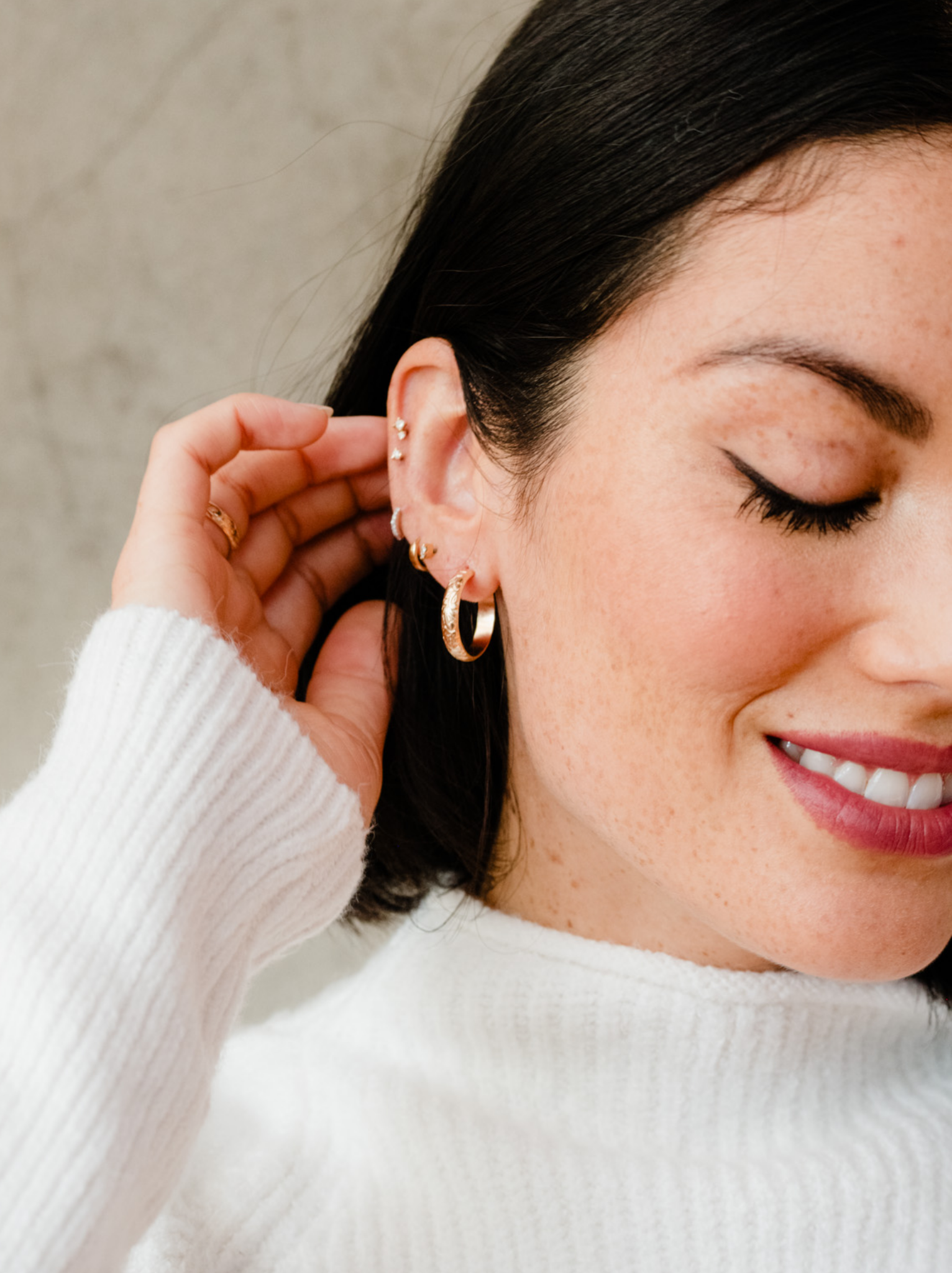 Intermix - Filigree Hoops - 
