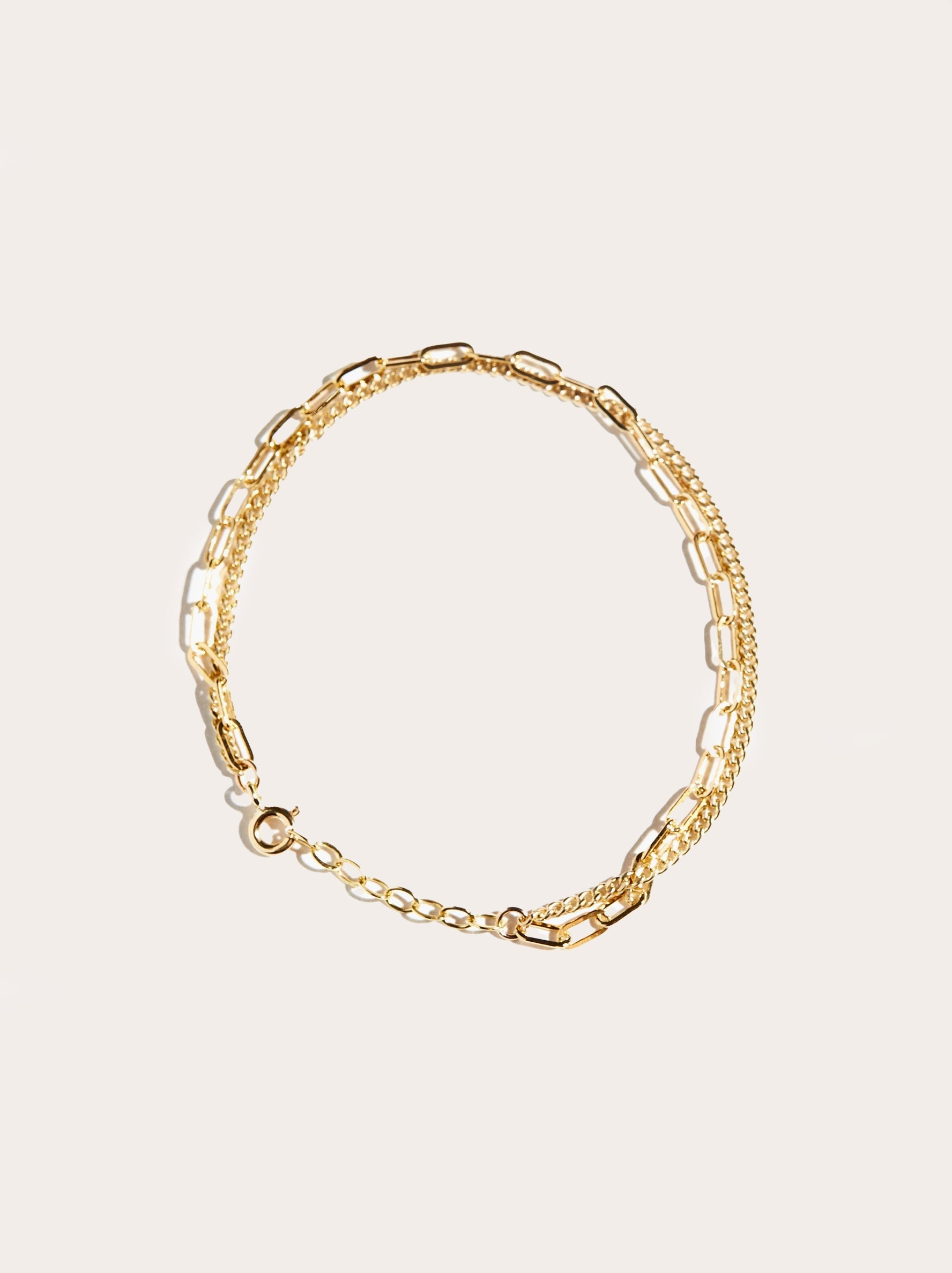 Intermix - Layered Chain Bracelet - 