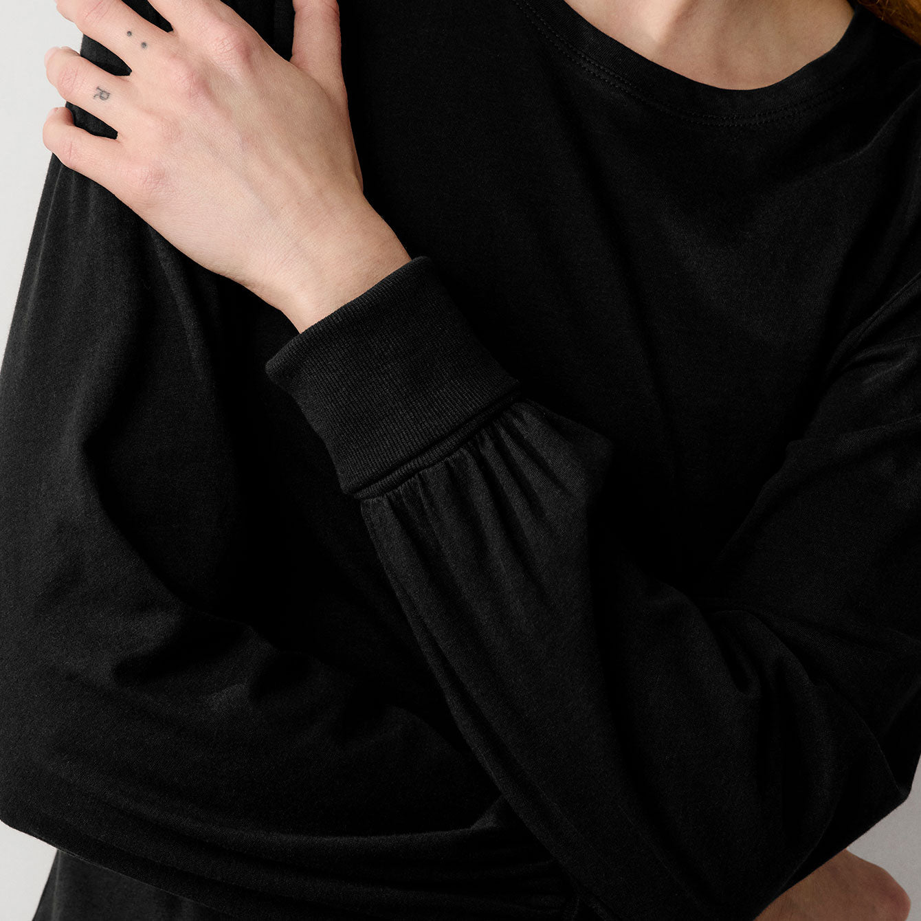 Intermix - Organic Pima Crew Neck Long Sleeve - 