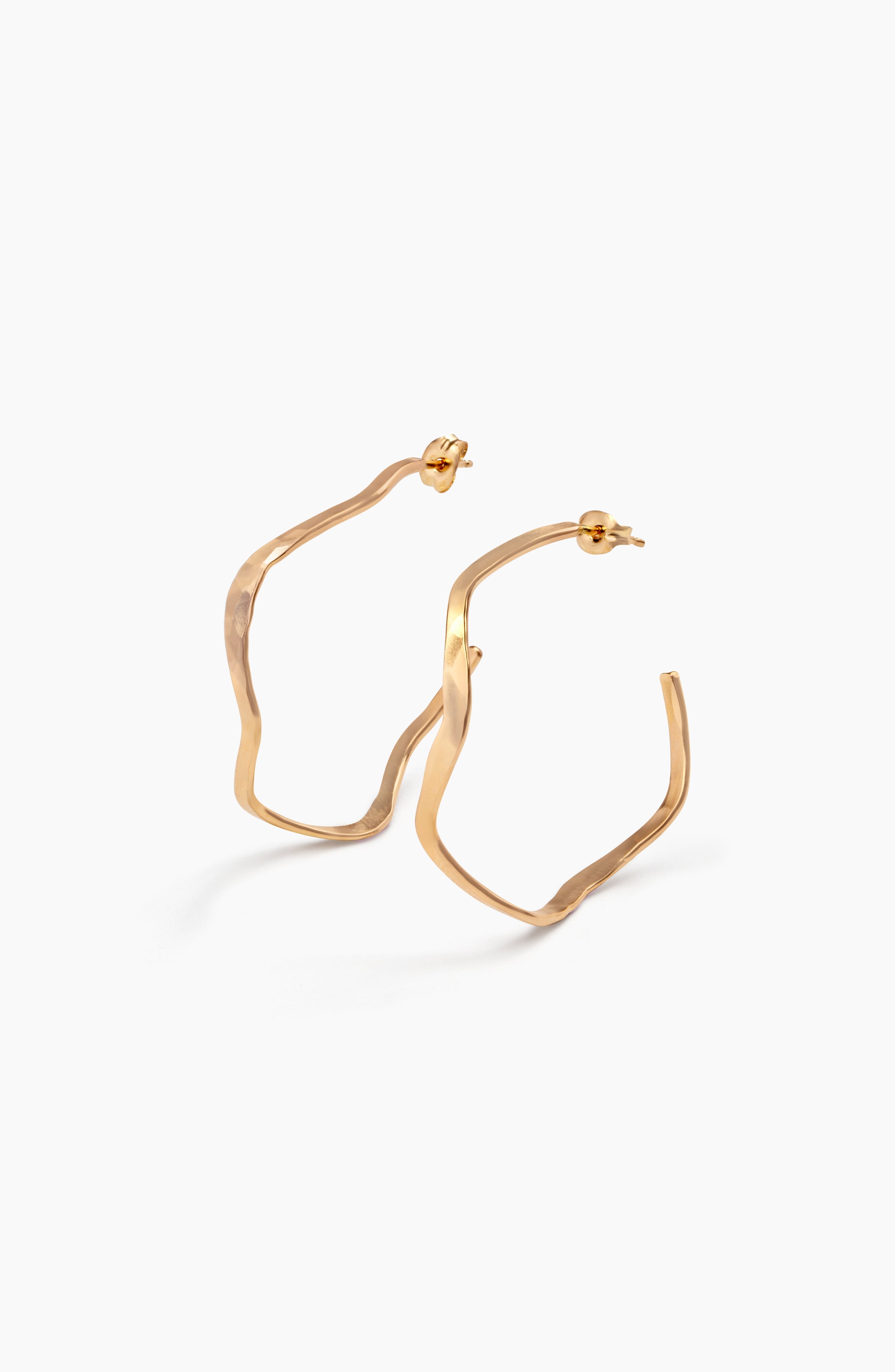 Intermix - Olivia Wavy Hoops - 