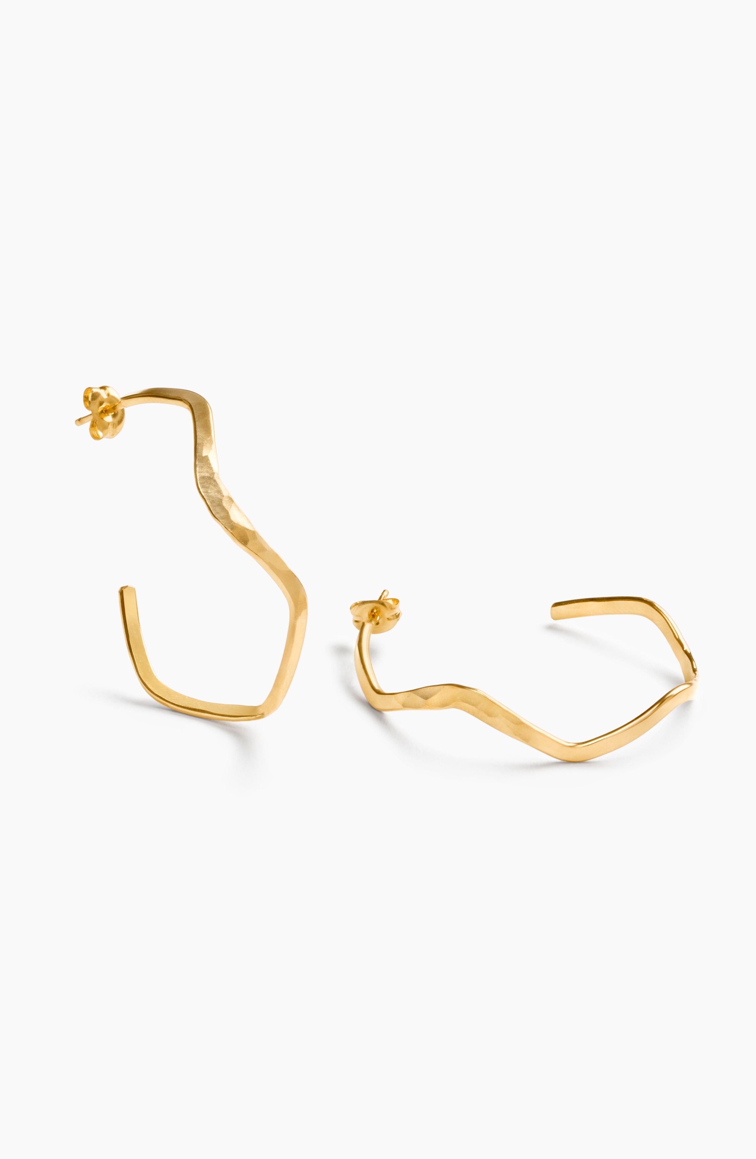 Intermix - Olivia Wavy Hoops - 