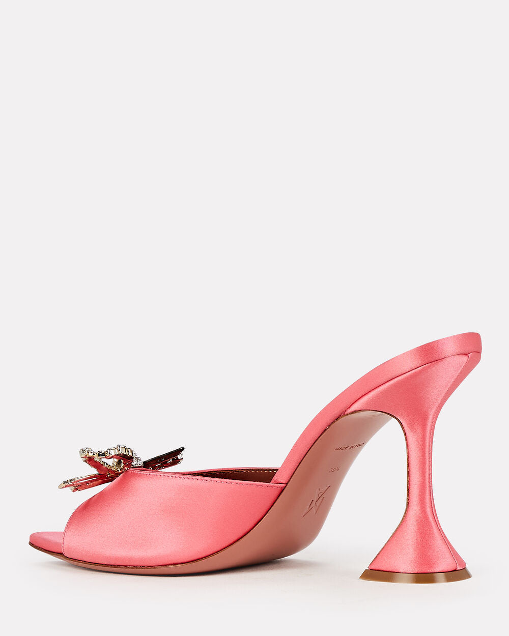 Intermix - Rosie Crystal-Embellished Satin Mules - 