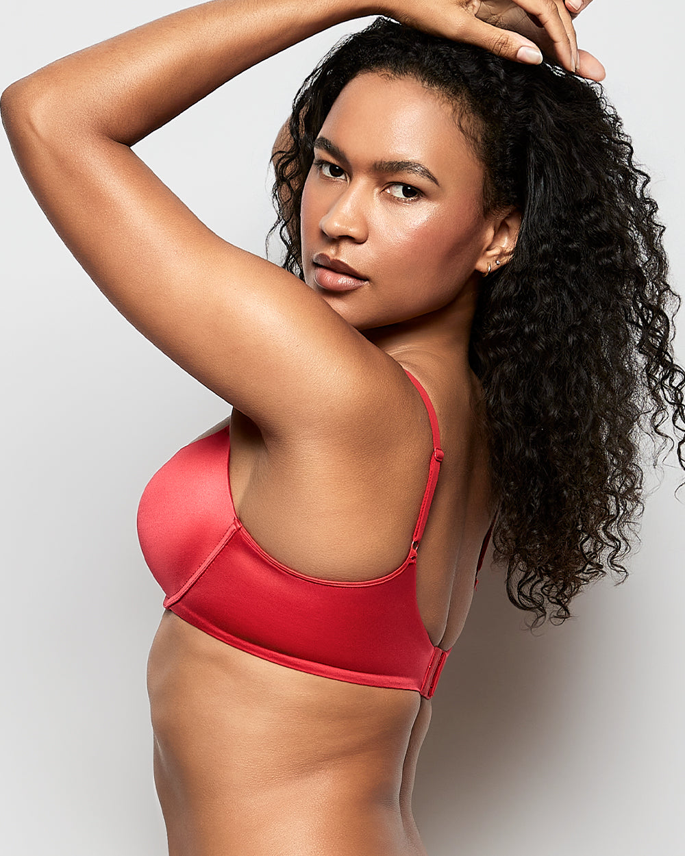 Intermix - Comfort Lightly Lined Demi Bra in Cosmo Red - 