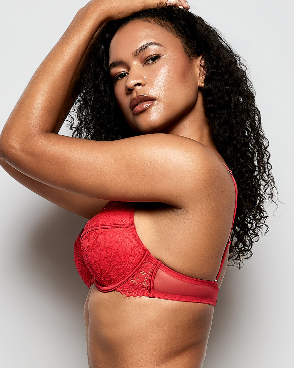 Intermix - Up 2 Cup Lace Bra in Cosmo Red - 