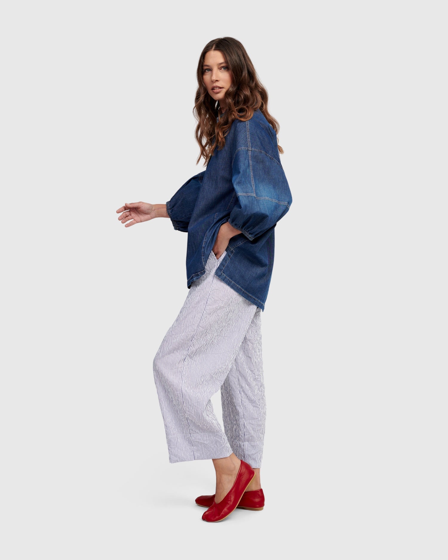 Intermix - Miranda Lounge Pants, Cerulean - 
