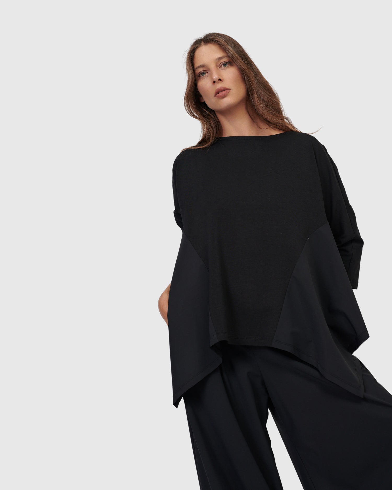Intermix - Tekbika Alexia Handkerchief Top, Black - 