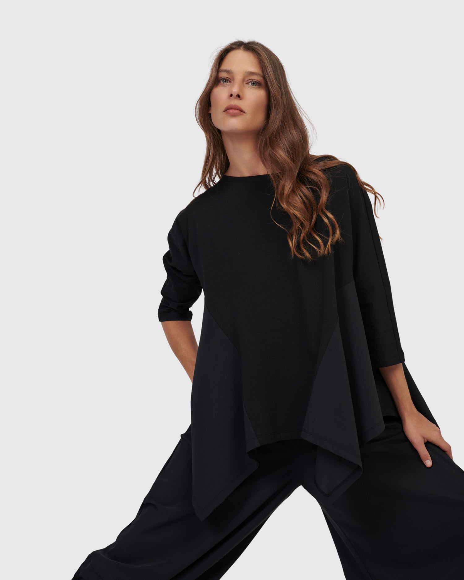 Intermix - Tekbika Alexia Handkerchief Top, Black - 