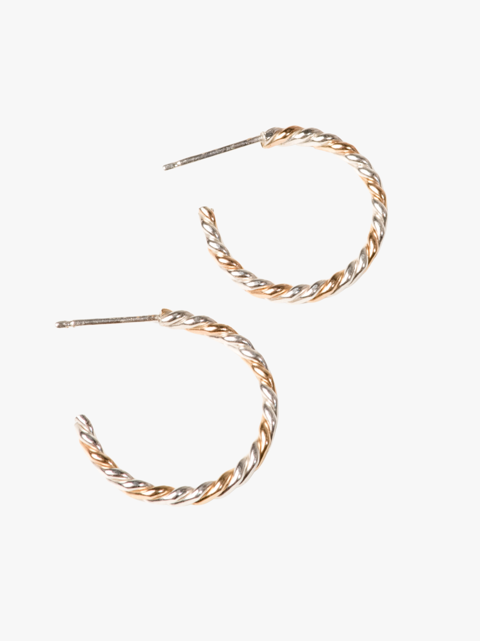 Intermix - Two-Tone Twist Hoops - 