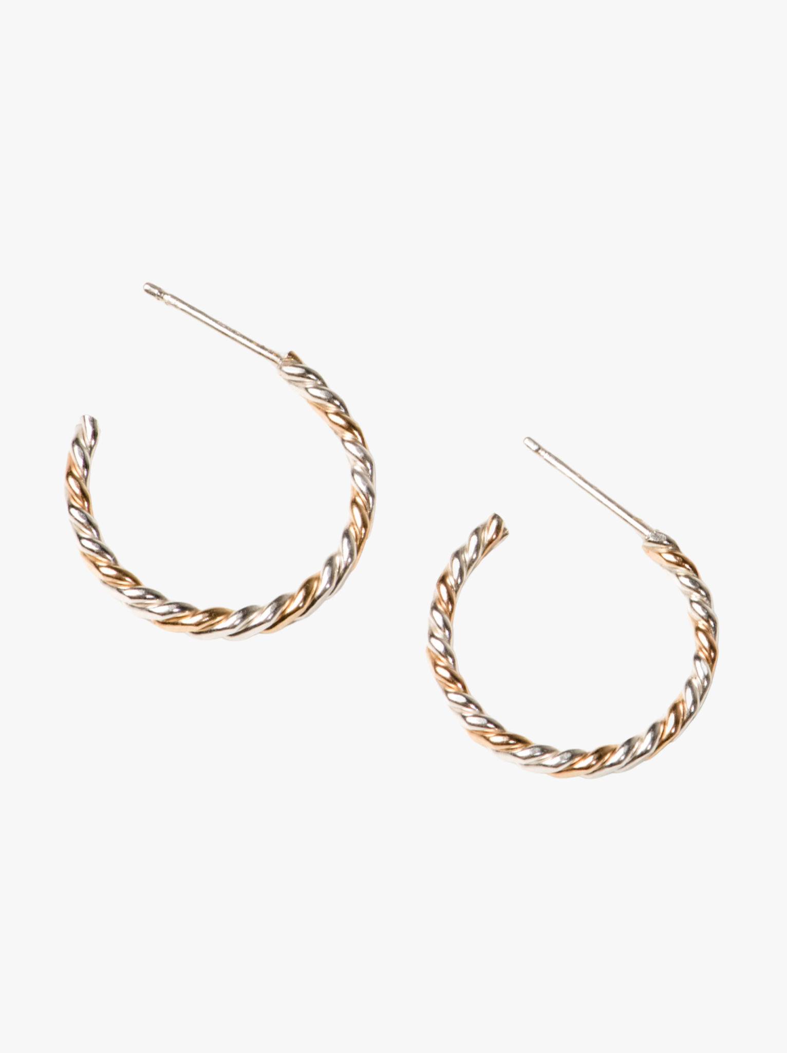Intermix - Two-Tone Twist Hoops - 