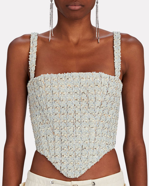 Boucle´Tweed Bustier Top | Intermix US