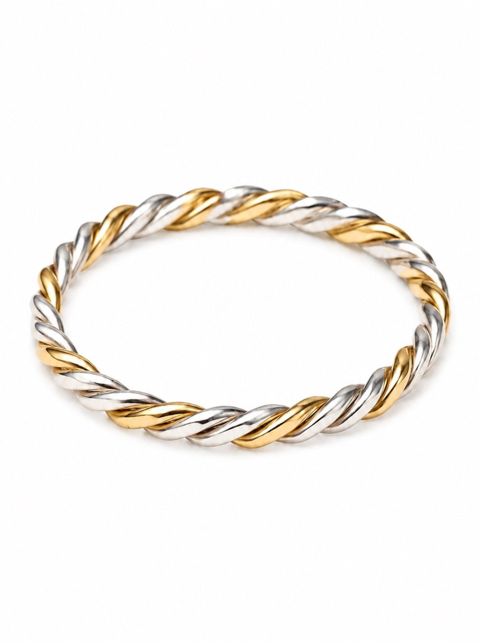 Intermix - Two-Tone Twist Ring - 