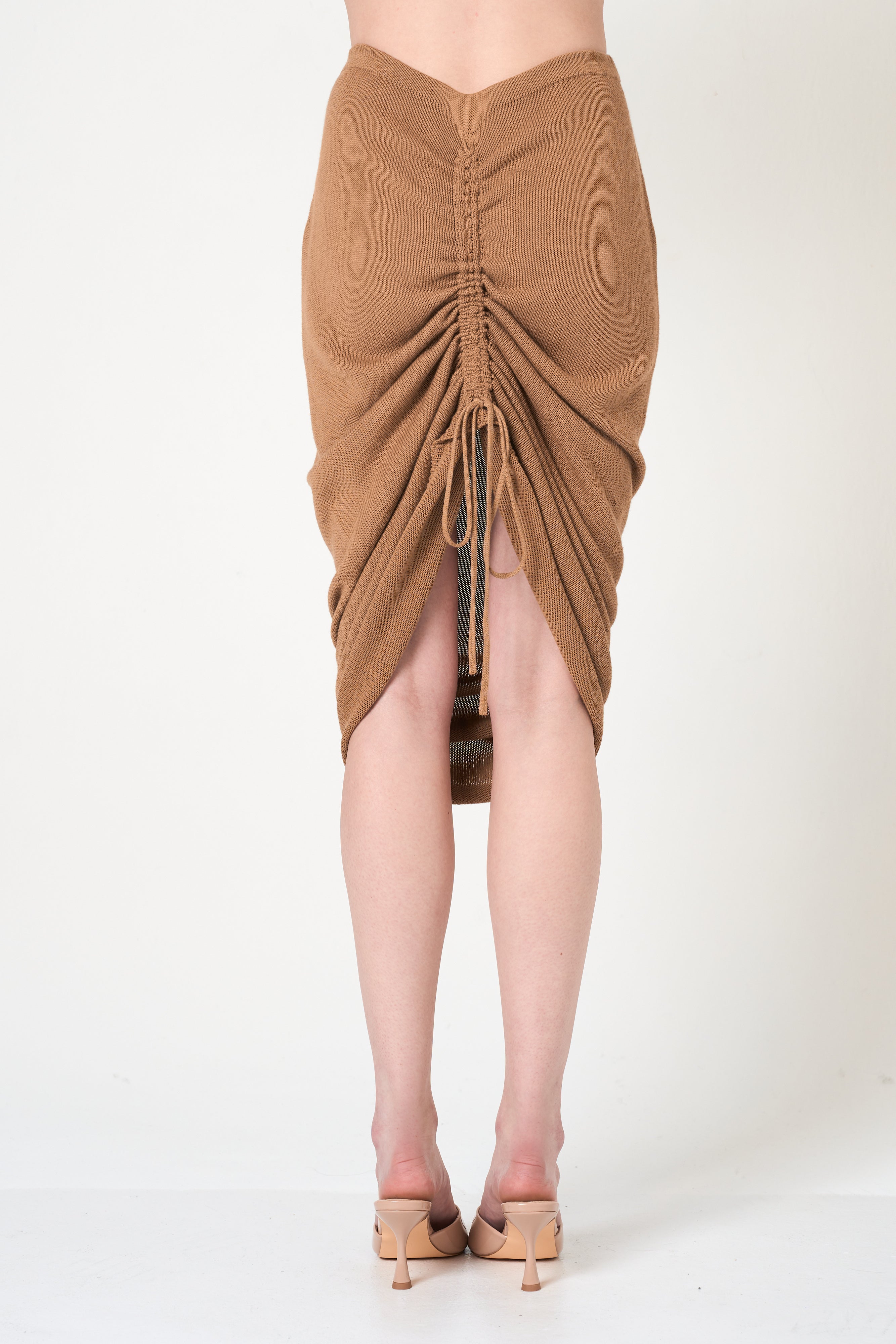 Intermix - Midi Pencil Skirt in Camel - 