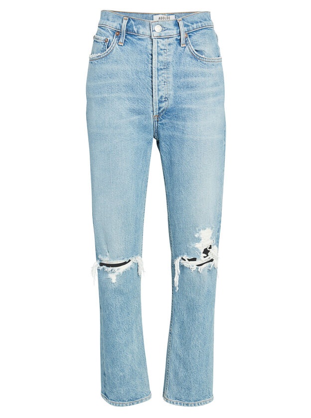 90s Fitted Straight-Leg Jeans