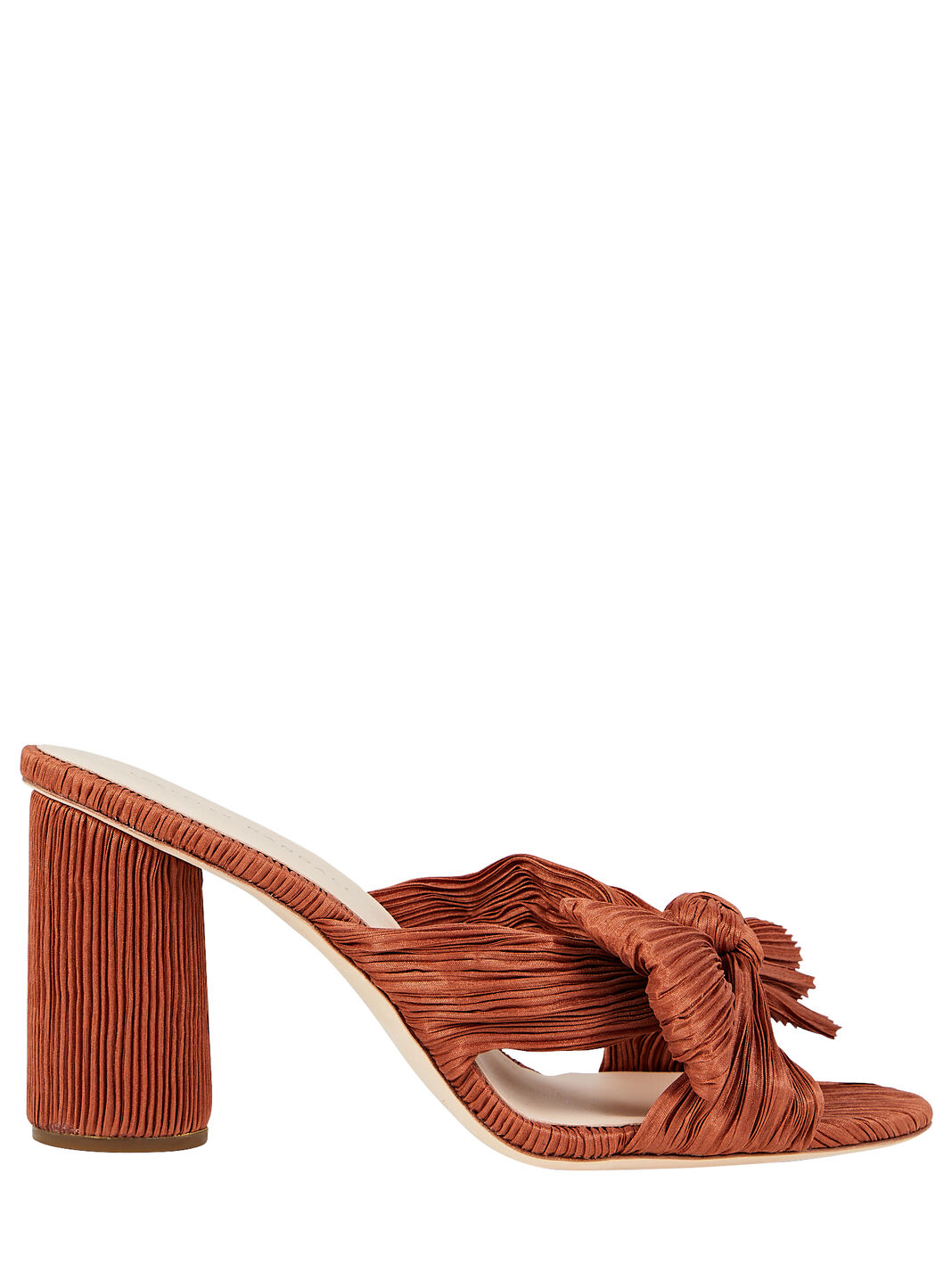 Penny Knotted Pliss&eacute; Mules
