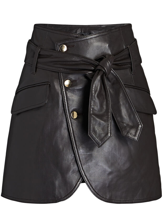 Katrina Leather Mini Skirt