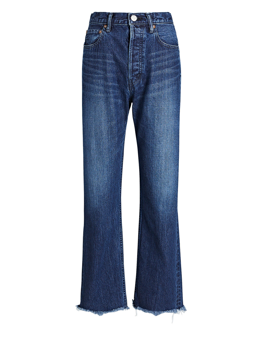 Capac Frayed Cropped Wide-Leg Jeans