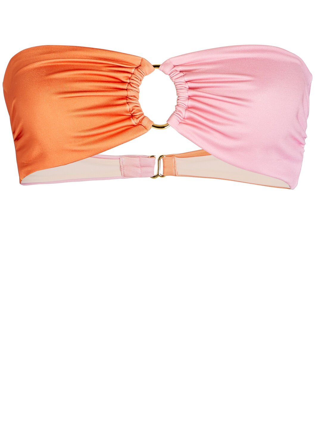 Nala Two-Tone Bandeau Bikini Top