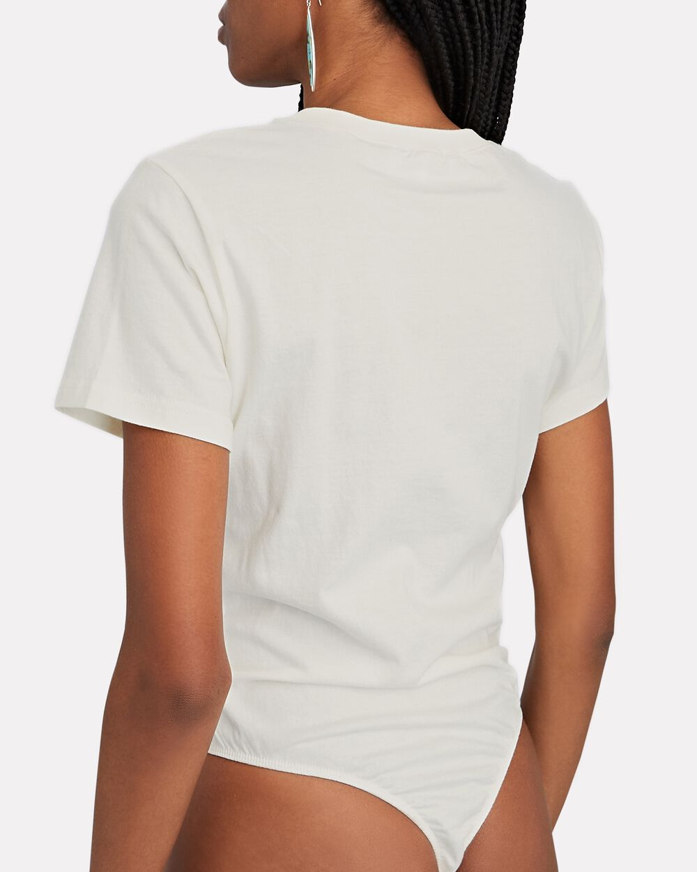 WeWoreWhat Crewneck Cotton T-Shirt Bodysuit