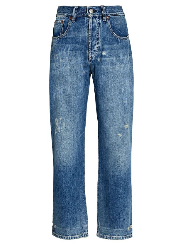 Victoria Cropped Straight-Leg Jeans