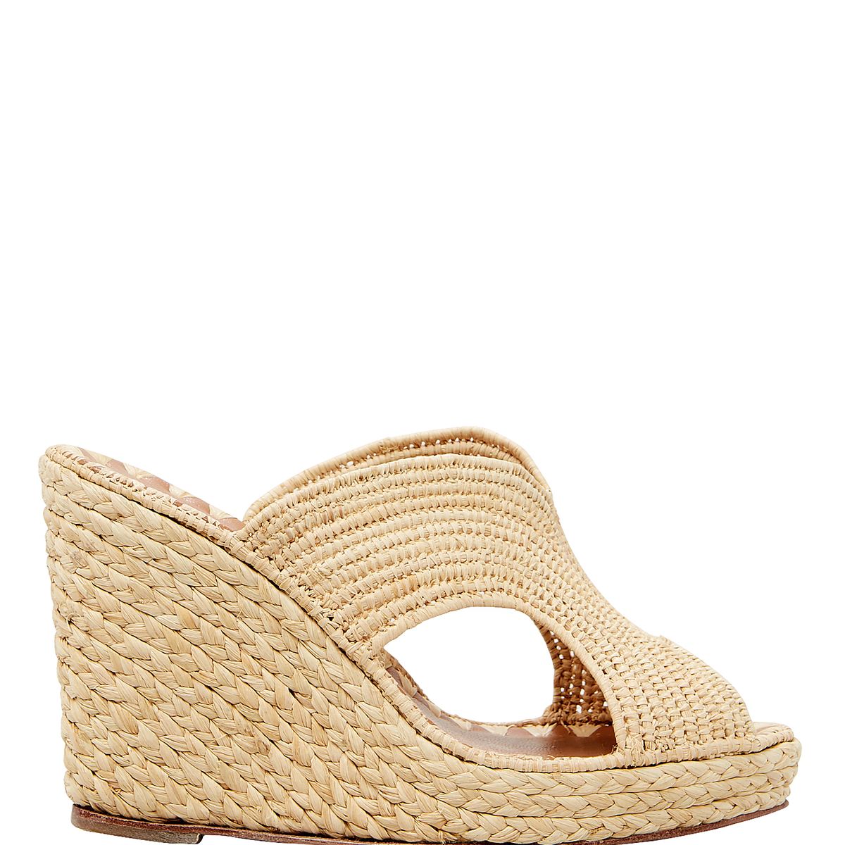 Carrie Forbes Lina Raffia Wedge Sandals | INTERMIX®