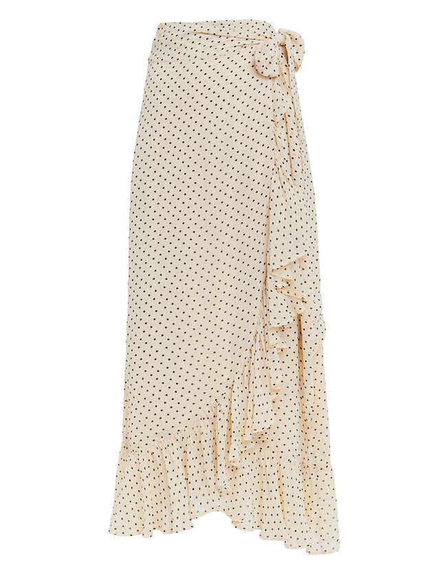 Printed Georgette Wrap Skirt