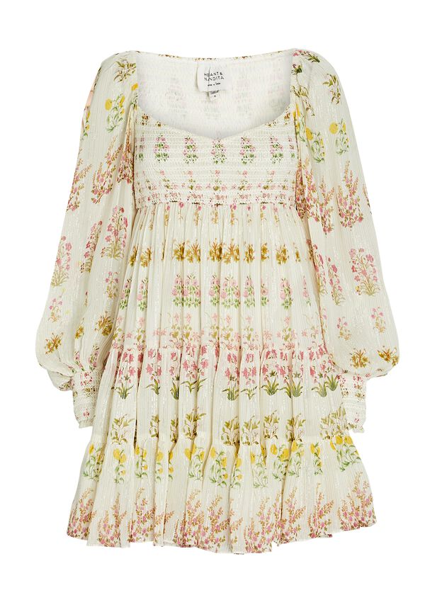 Floral Chiffon Mini Dress