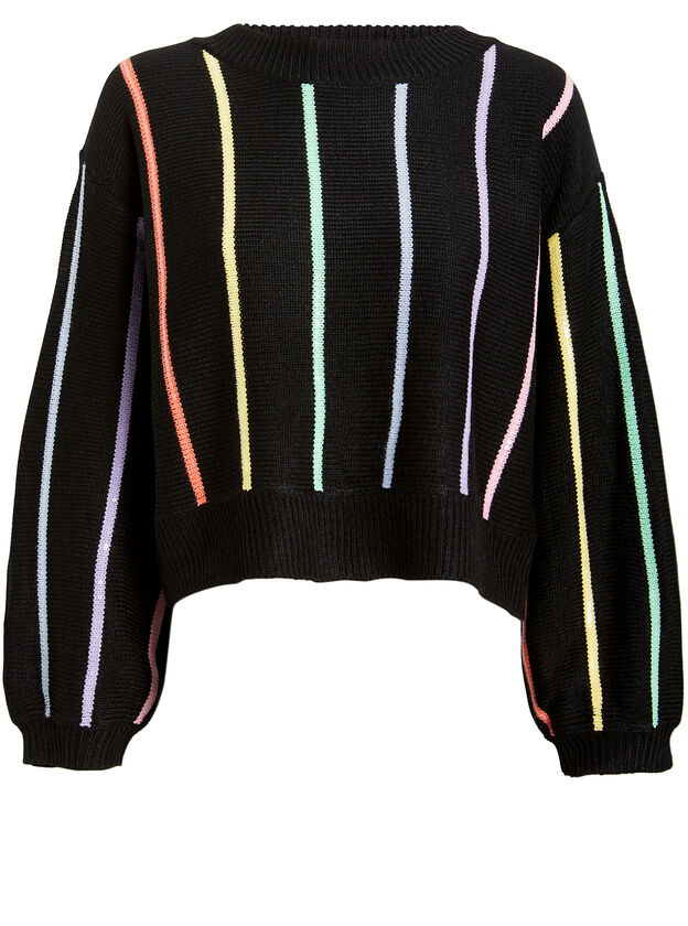 Hallie Rainbow Striped Sweater
