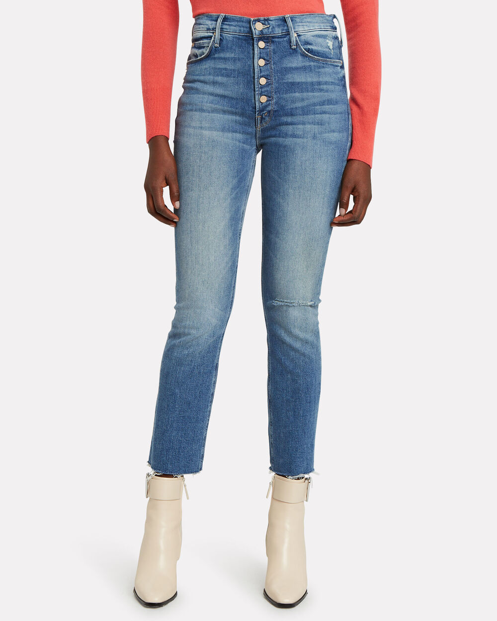 Mother Women's The Pixie Ankle Fray Jean