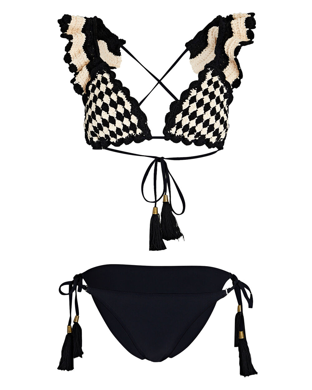 Zimmermann Anneke Crocheted Triangle Bikini Set