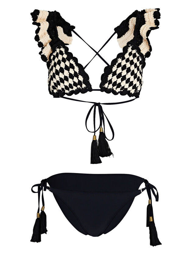 Anneke Crocheted Triangle Bikini Set
