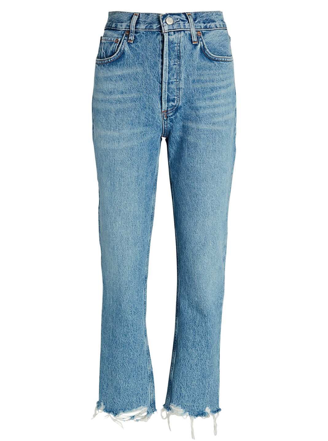 Riley High-Rise Straight Cropped Jeans