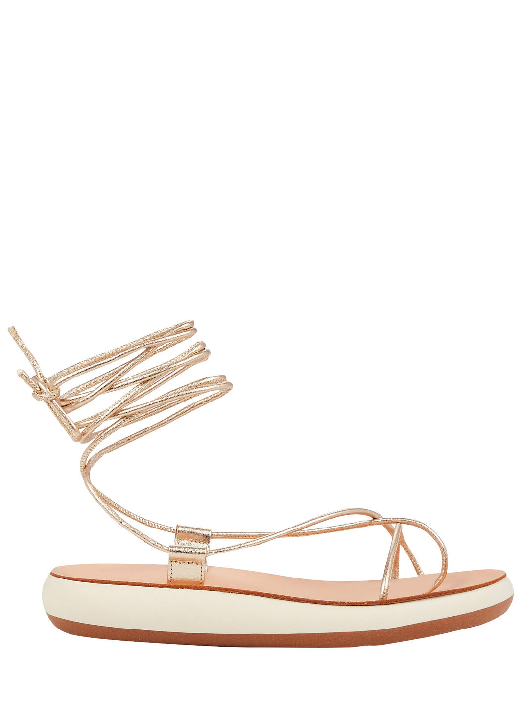 Diakopes Leather Tie Ankle Sandals