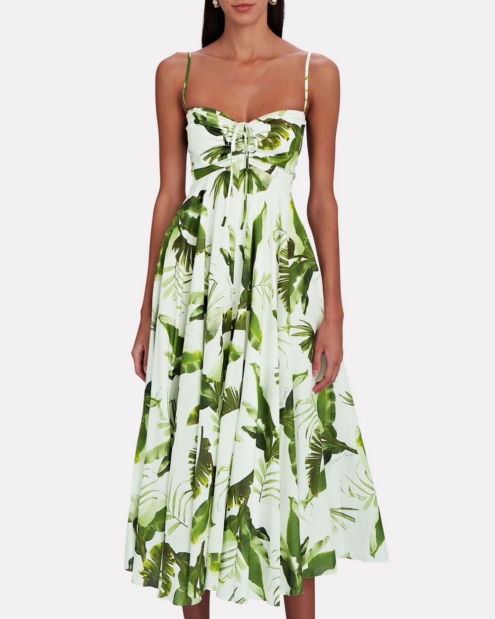 cara cara Maidstone Tropical Jungle Midi Dress | INTERMIX®
