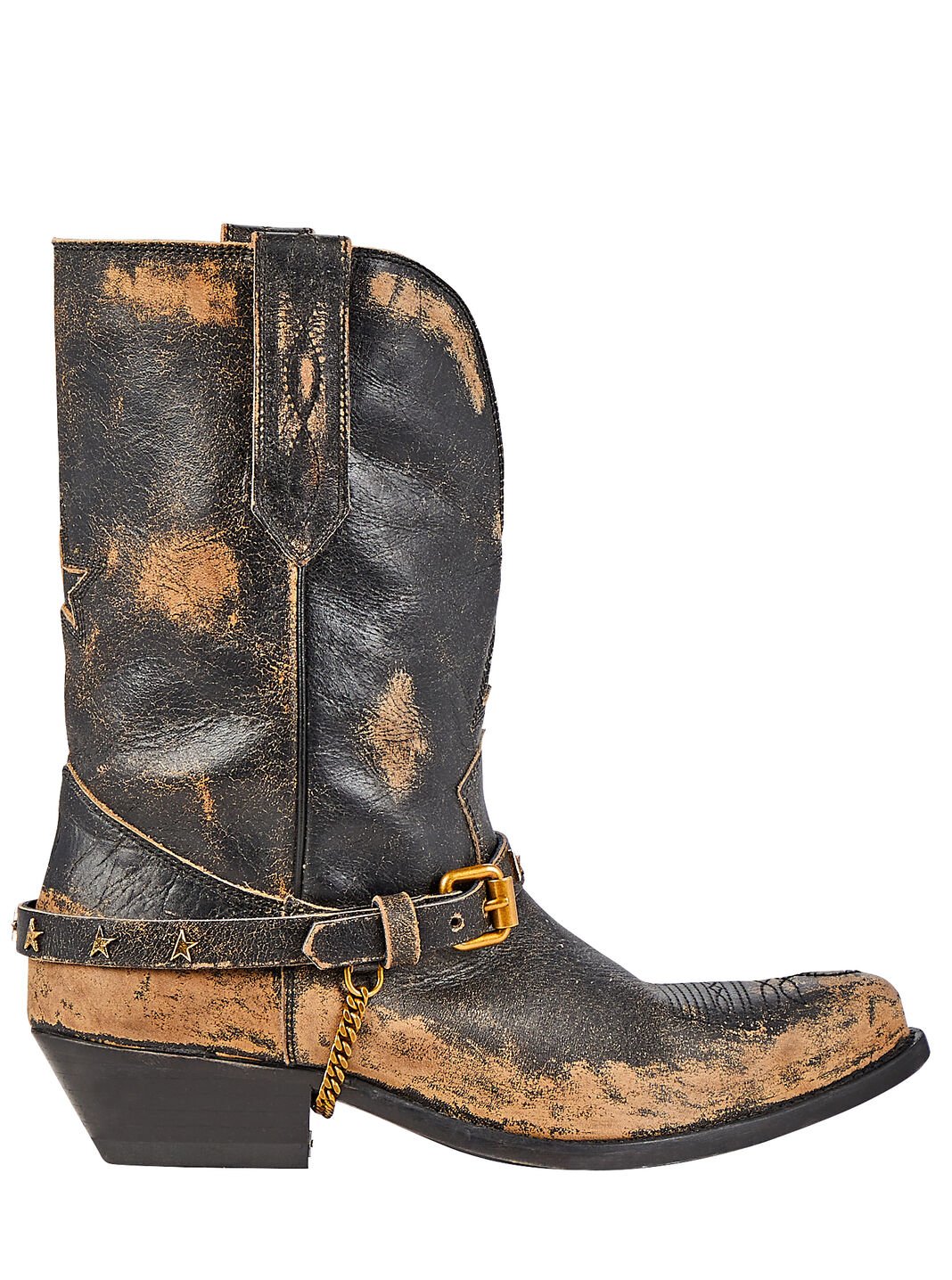Wish Star Distressed Leather Boots