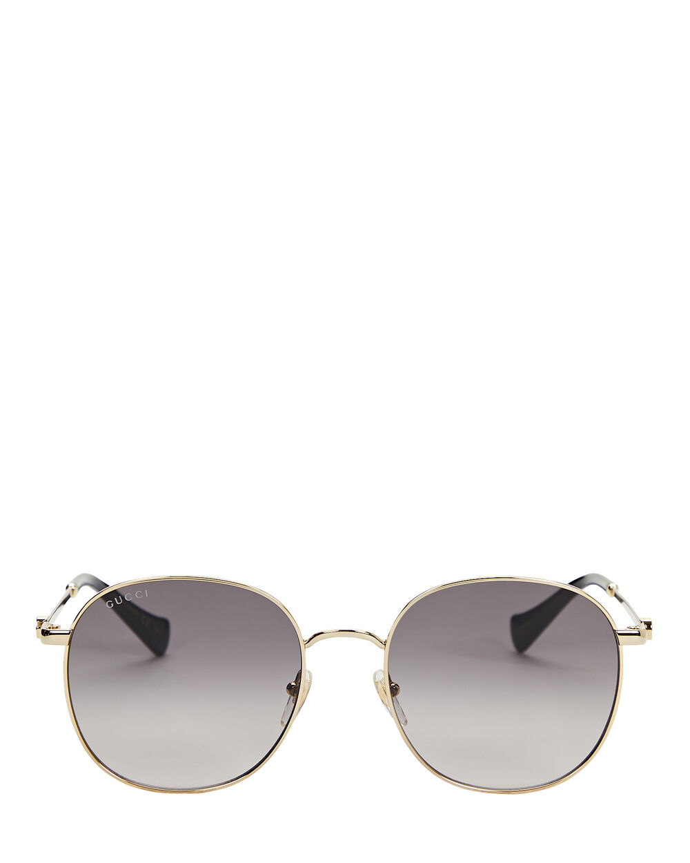 Gucci Tortoiseshell Round Sunglasses in Black