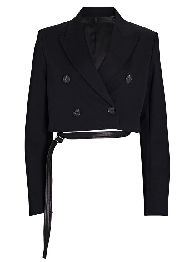 Cropped Double-Breasted Blazer