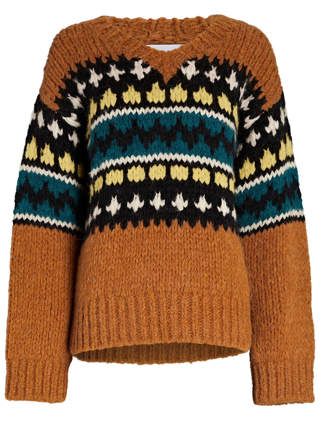 50s Fair Isle Alpaca-Blend Sweater
