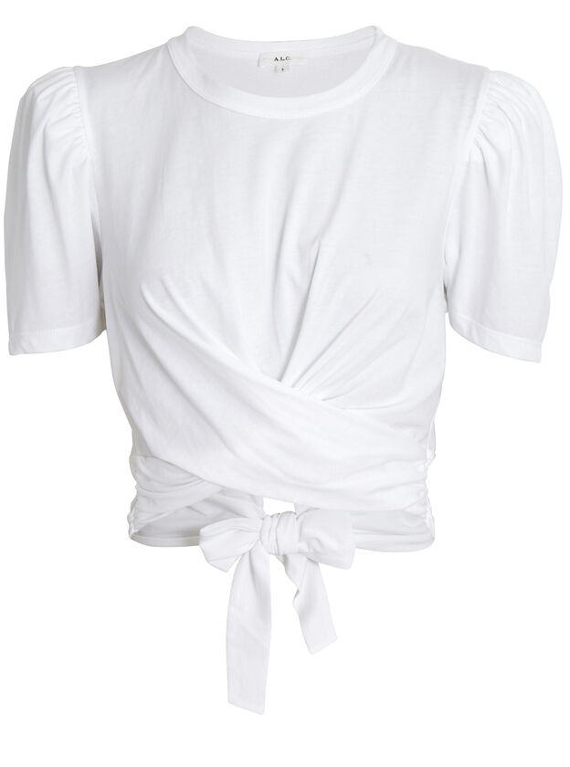 Monica Wrap Cotton T-Shirt