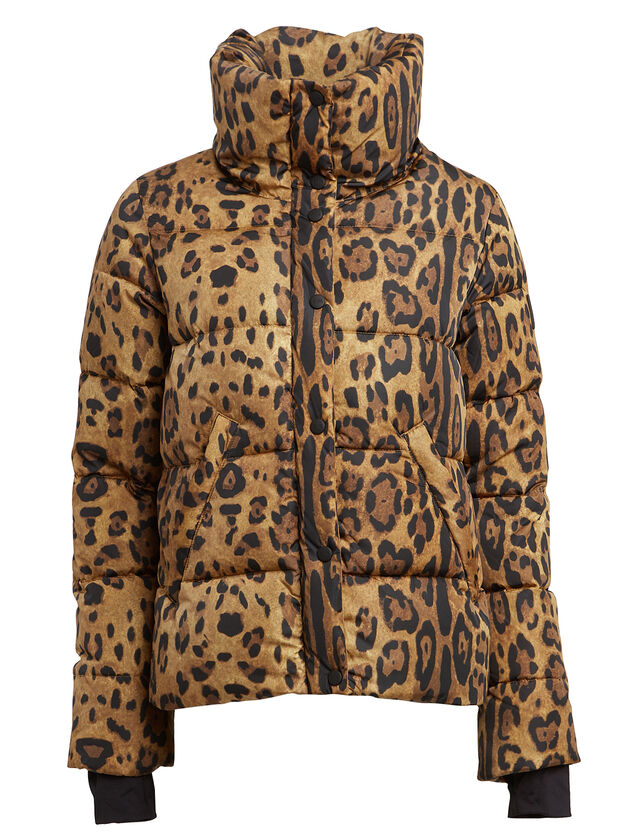 Isabel Leopard Puffer Jacket