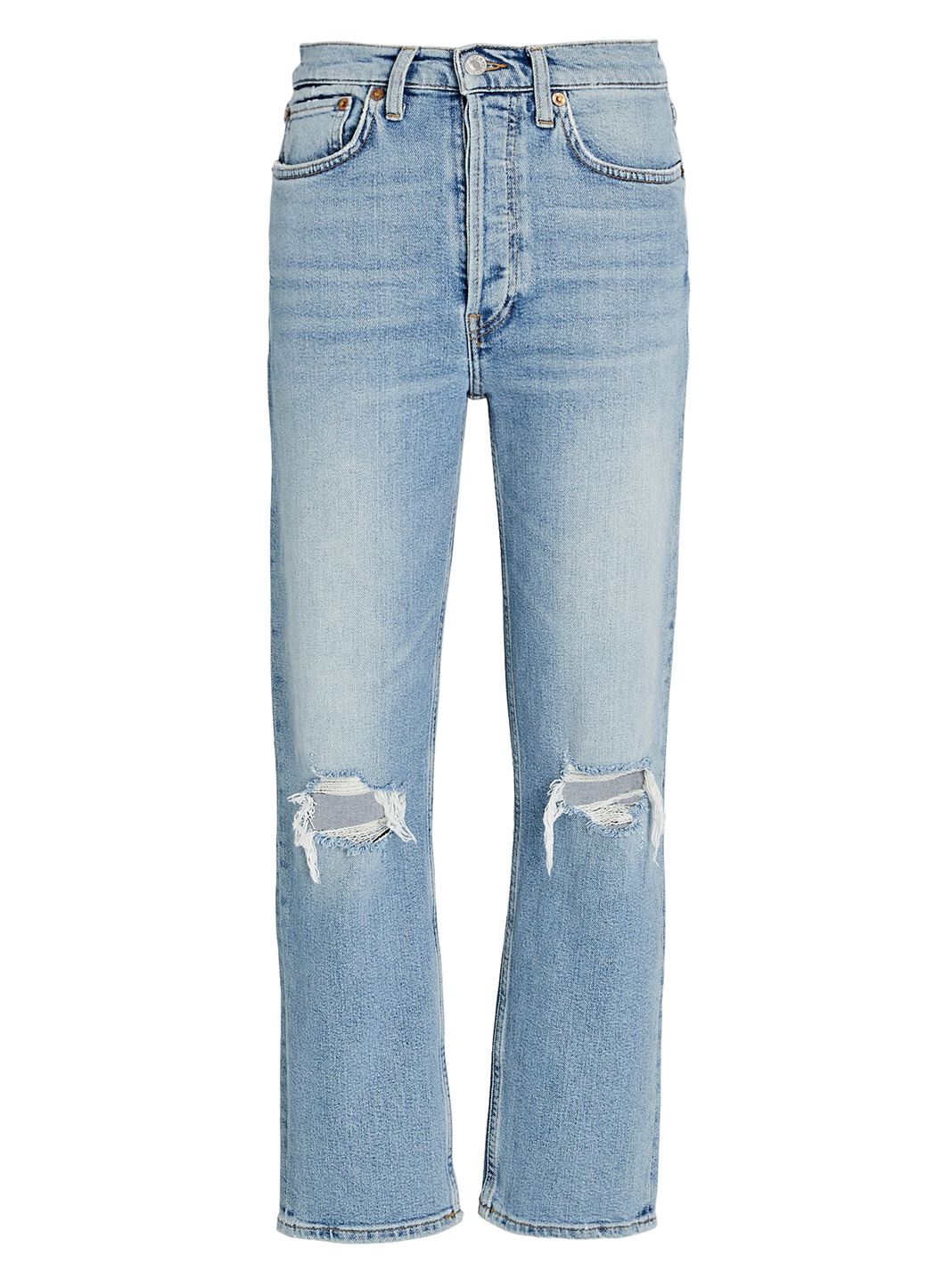 70s High-Rise Stove Pipe Jeans
