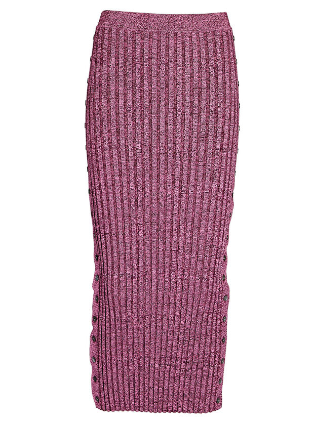 Ashton Marled Rib Knit Midi Skirt