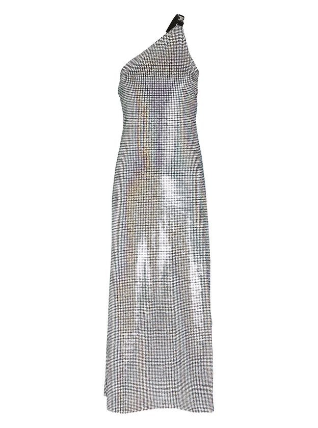 Vika One-Shoulder Sequined Maxi Dress